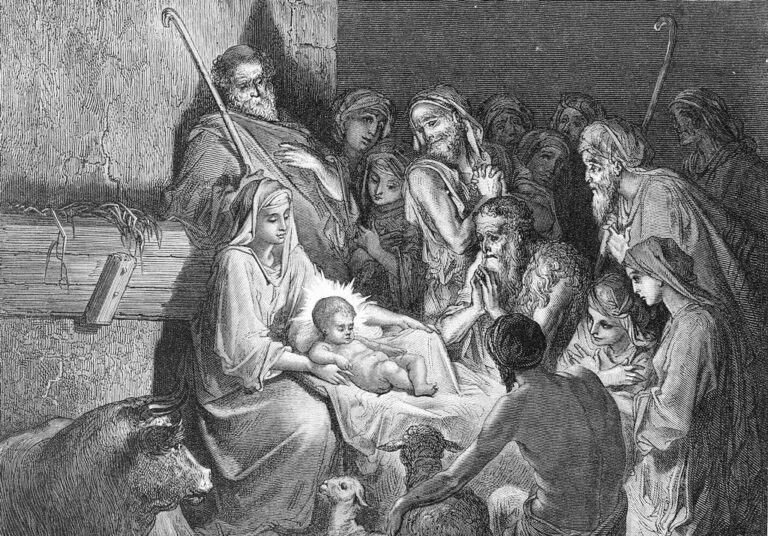 The Birth of Jesus, Gustave Doré, 1878. Wikimedia