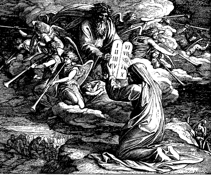 Woodcut for "Die Bibel in Bildern", 1860.