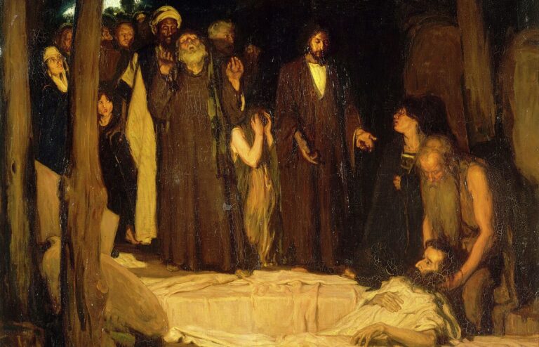 Raising of Lazarus or Resurrection of Lazarus, by Henry Ossawa Tanner. In the collections of the Musée d'Orsay.